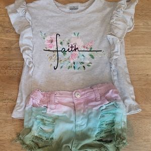 4t girls ruffle boutique outfit